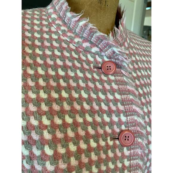 Vintage Pendleton Pink Tweed Blazer Made in the USA 14 - Picture 2 of 6